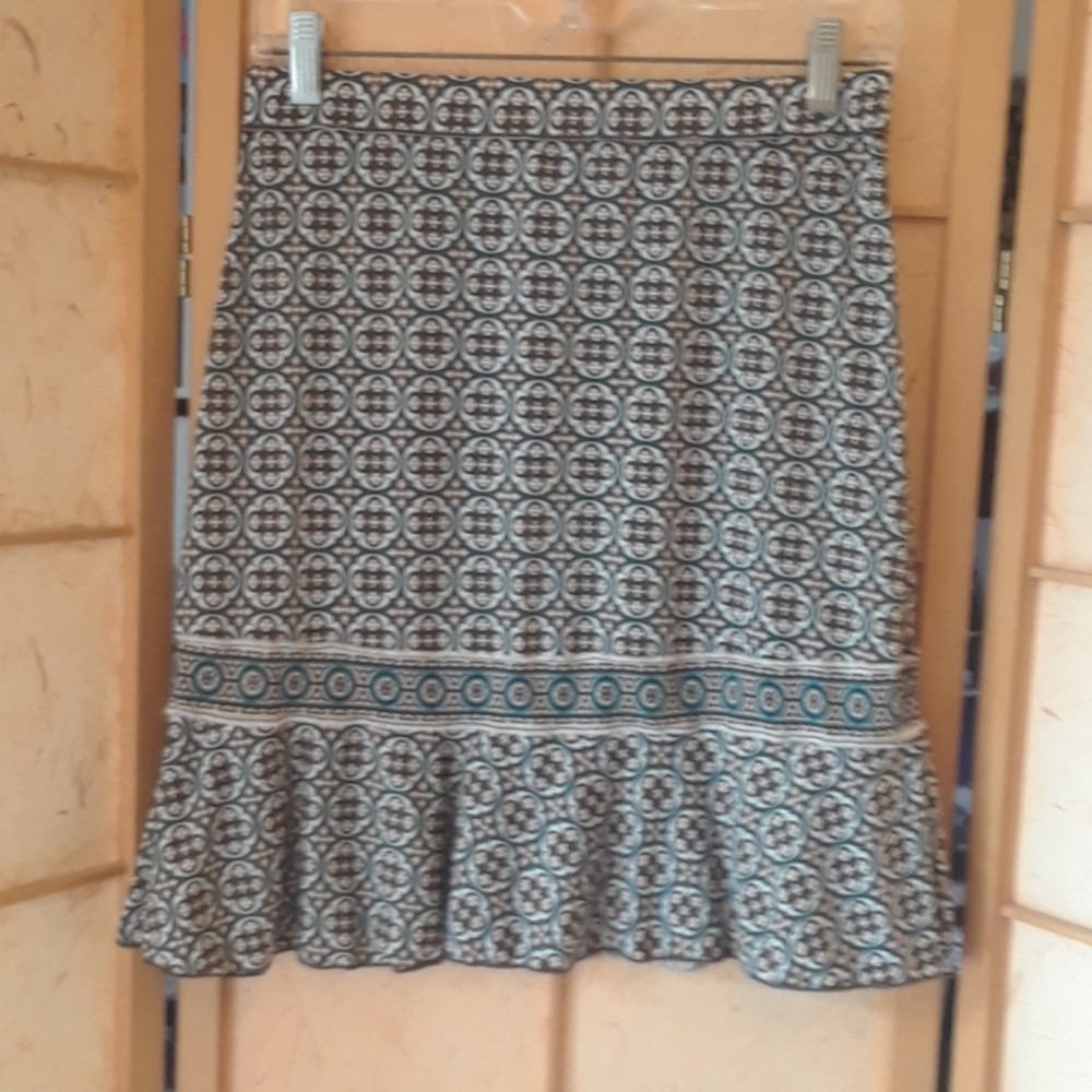Max Studio Brown and green skirt size s